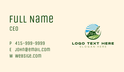 Lawn Grass Mower Business Card Image Preview