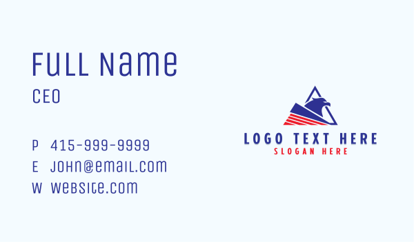 Eagle Express Logistics Business Card Design Image Preview