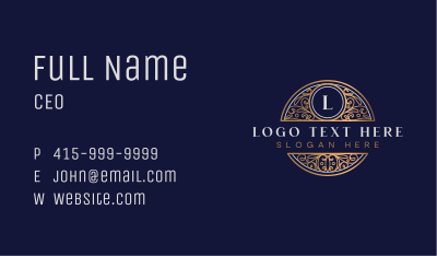 Crest Premium Luxury Business Card Image Preview