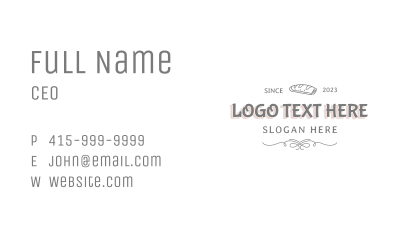 Bread Pastry Shop Business Card Image Preview
