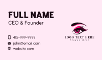 Makeup Eyeshadow Eyebrow Business Card Design