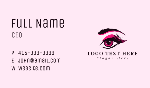 Makeup Eyeshadow Eyebrow Business Card Design Image Preview