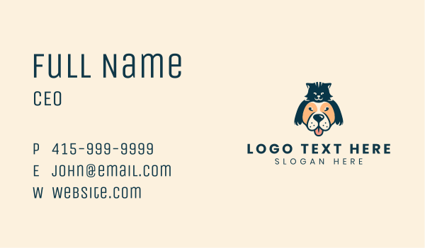Dog Cat Pet Veterinary Business Card Design Image Preview