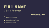 Script Generic Wordmark Business Card Image Preview