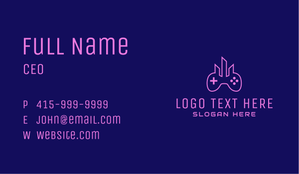 Gaming City  Business Card Design Image Preview