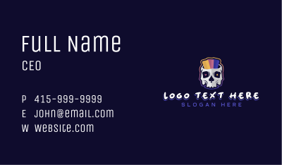 Skull Gaming Casino Business Card Image Preview