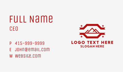 Red Mountain Nature Park  Business Card Image Preview