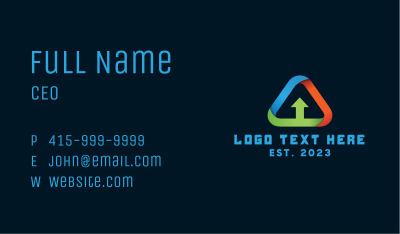 Digital Data Upgrade Business Card Image Preview