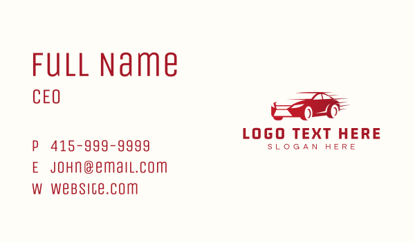 Fast Automotive Garage Business Card Design Image Preview