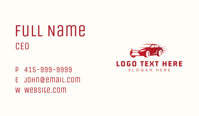 Fast Automotive Garage Business Card Image Preview