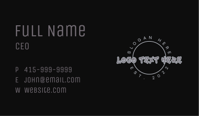 Urban Graffiti Wordmark Business Card Image Preview