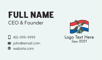 Netherlands Windmill Business Card Image Preview