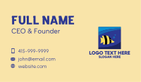 Yellow Striped Butterfly Fish Business Card Image Preview