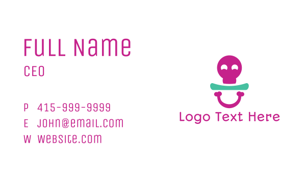 Bone Pacifier Business Card Design Image Preview