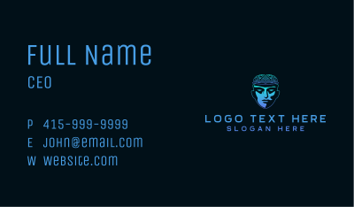 Human Ai Cyber Tech Business Card Image Preview