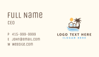 Summer Island Coast Business Card Image Preview