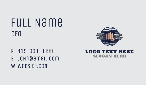 Wrench Repair Handyman Business Card Design Image Preview