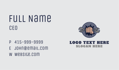 Wrench Repair Handyman Business Card Image Preview