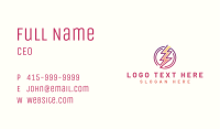 Electric Lightning Bolt Business Card Image Preview