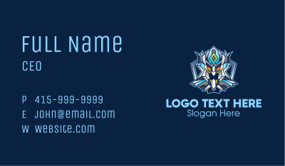 Gaming Robot Character Business Card Image Preview