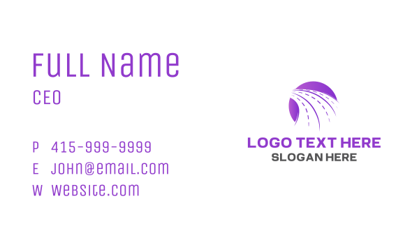 Three Road Highway Business Card Design Image Preview