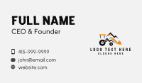 Excavator Contractor Mountain  Business Card Design