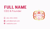 Mexican Burrito Taqueria  Business Card Preview