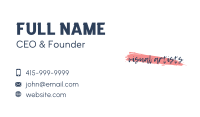 Paint Brush Wordmark Business Card Image Preview