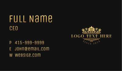 Luxury Floral Garden Business Card Image Preview