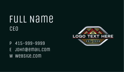 Home Roof Contractor Business Card Image Preview