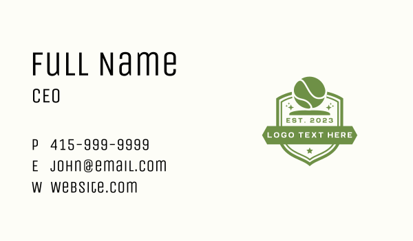 Tennis Ball Sports Team Business Card Design Image Preview