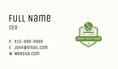 Tennis Ball Sports Team Business Card Image Preview