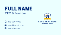 Baseball Catcher Emblem Business Card Image Preview