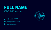 Tech Wave Frequency Business Card Image Preview
