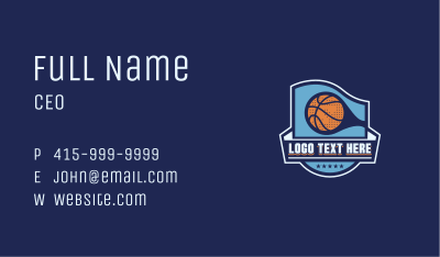 Basketball Varsity Sports Business Card Image Preview
