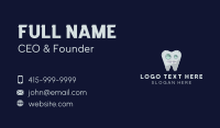 Tooth Robot Mascot Business Card Image Preview