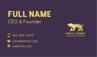 Gold Tiger Animal Business Card Design