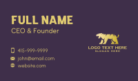 Gold Tiger Animal Business Card Image Preview