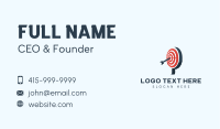 Letter P Target Marketing Business Card Design