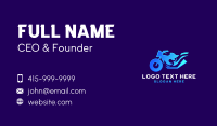 Motorbike Garage Flame Business Card Preview