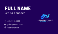 Motorbike Garage Flame Business Card Design