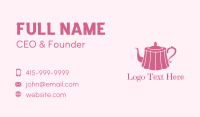 Pink Cake Tea Pot Business Card Design
