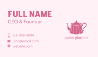Pink Cake Tea Pot Business Card Image Preview