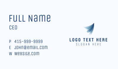 Plane Forwarding Courier Business Card Image Preview