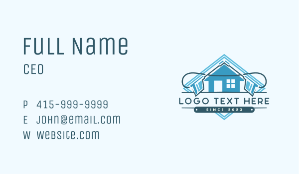 House Power Wash Sanitation Business Card Design Image Preview