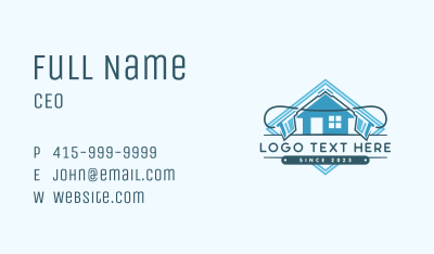 House Power Wash Sanitation Business Card Image Preview