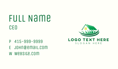 Lawn Grass Cutter Business Card Image Preview