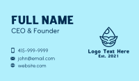 Whale Beach Droplet  Business Card Design
