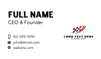 Fast Racing Flag Business Card Image Preview