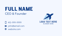 Fast Jet Plane Business Card Design